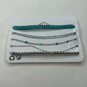 Icing Boho Bracelet Silver / Turquoise